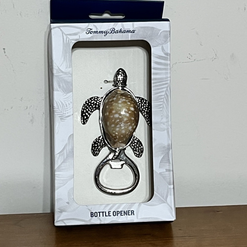 Tommy Bahama ~ Coastal Bottle Opener ~ Sea Turtle And Sea Shell‎